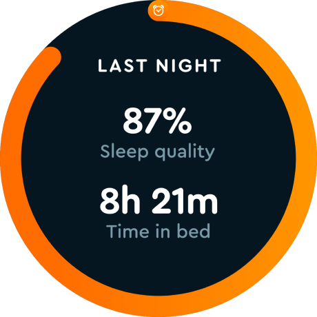 Sleep cycle 화면