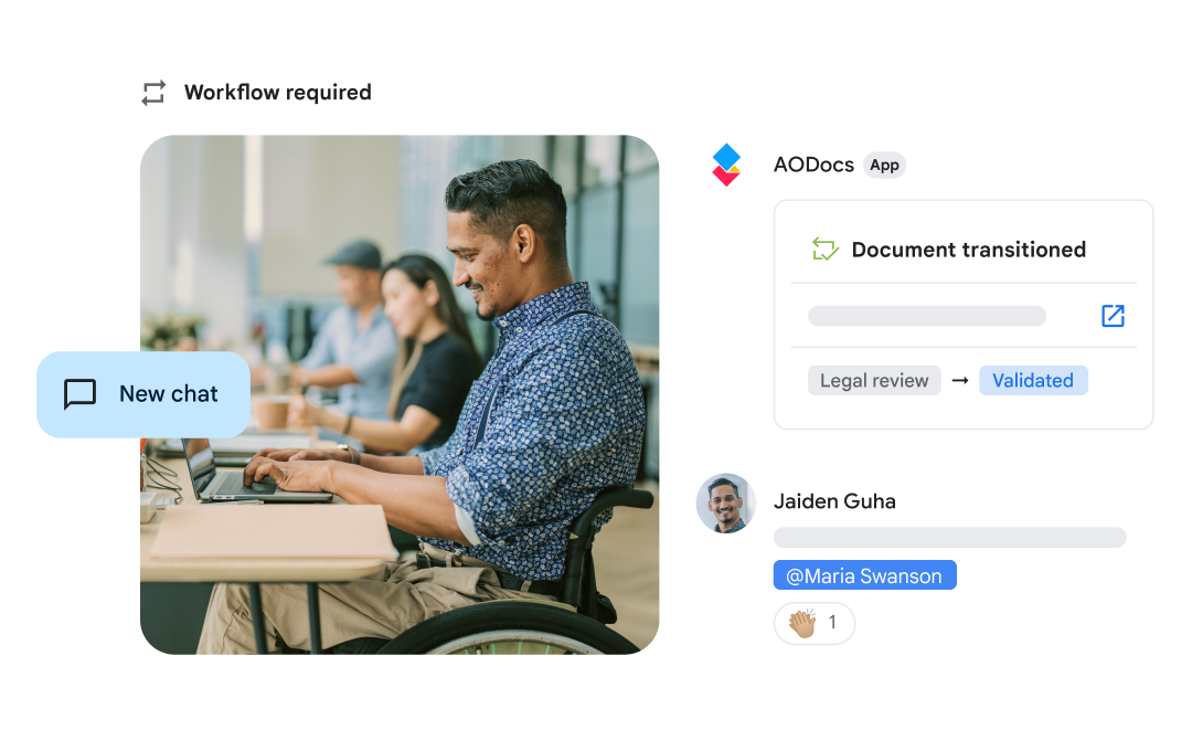 Intégrations Google Chat pour Workspace.