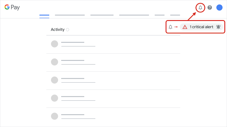 Google Pay notifications