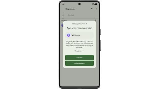 Google Play Protect สแกนแอปในโทรศัพท์ Android แล้วระบุว่าแอปเป็นอันตรายและบล็อกแอป