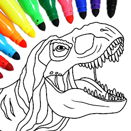 「恐竜の色ゲーム」のアイコン画像