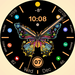 Imatge d'icona WFP 305 Butterfly watch face