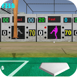 Baseball Batting Cage -3D ஐகான் படம்