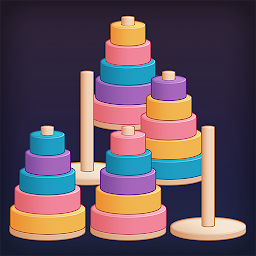 သင်္ကေတပုံ Tower of Hanoi Sort