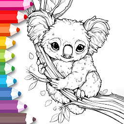 תמונת סמל Animal coloring book kids game