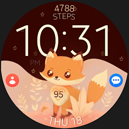 Icon image Cute Fox digital watch face