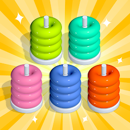 Immagine dell'icona Stacolor: Hoop Stack Ring Game