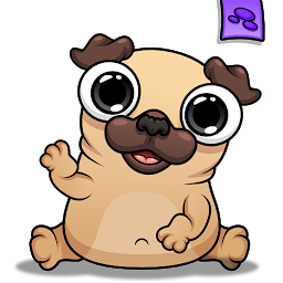 Ikoonprent Pug - My Virtual Pet Dog