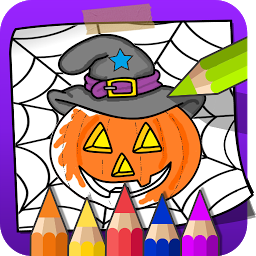 Icon image Halloween Coloring Book
