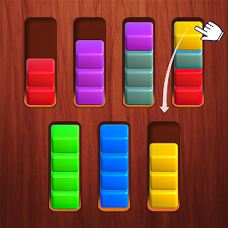 Color Sort Game Wood Puzzle 3D 아이콘 이미지