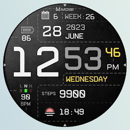 သင်္ကေတပုံ MD131 - Digital watch face