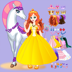 Icon image White Horse Princess Dress Up