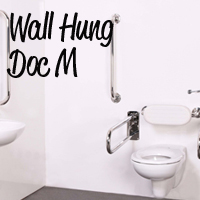 Wall Hung Peninsular Doc M pack Stainless Rails, TMV3 valve