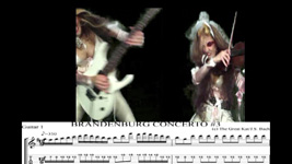 THE GREAT KAT GUITAR SHREDDING/TABLATURE/MUSIC NOTATION PHOTOS from BACH'S "BRANDENBURG CONCERTO #3"