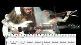 THE GREAT KAT GUITAR SHREDDING/TABLATURE/MUSIC NOTATION PHOTOS from BACH'S "BRANDENBURG CONCERTO #3"