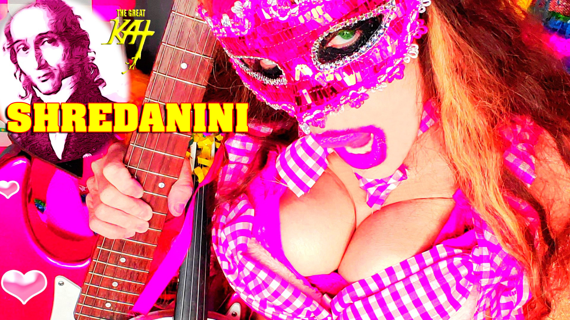 NEW! “SHREDANINI” SHRED/PAGANINI NEW SINGLE & MUSIC VIDEO by THE GREAT KAT & PAGANINI! 