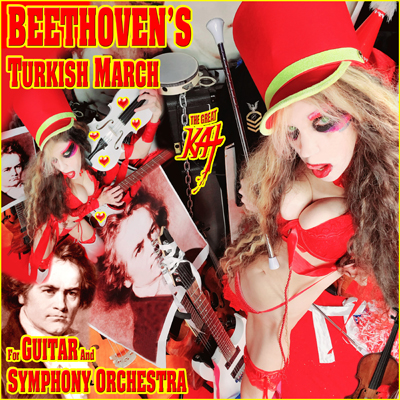 THE GREAT KAT'S BEETHOVEN'S TURKISH MARCH for GUITAR and SYMPHONY ORCHESTRA! RECORDING AND MUSIC VIDEO! CELEBRATE BEETHOVEN'S 250TH BIRTHDAY-DEC 16, 2020-with THE GREAT KAT REINCARNATION of BEETHOVEN! 