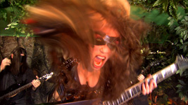 MUSIC VIDEO PHOTOS of THE GREAT KAT'S ROSSINI'S "WILLIAM TELL OVERTURE"!