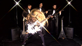 MUSIC VIDEO PHOTOS of THE GREAT KAT'S ROSSINI'S "WILLIAM TELL OVERTURE"!