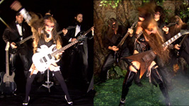 MUSIC VIDEO PHOTOS of THE GREAT KAT'S ROSSINI'S "WILLIAM TELL OVERTURE"!