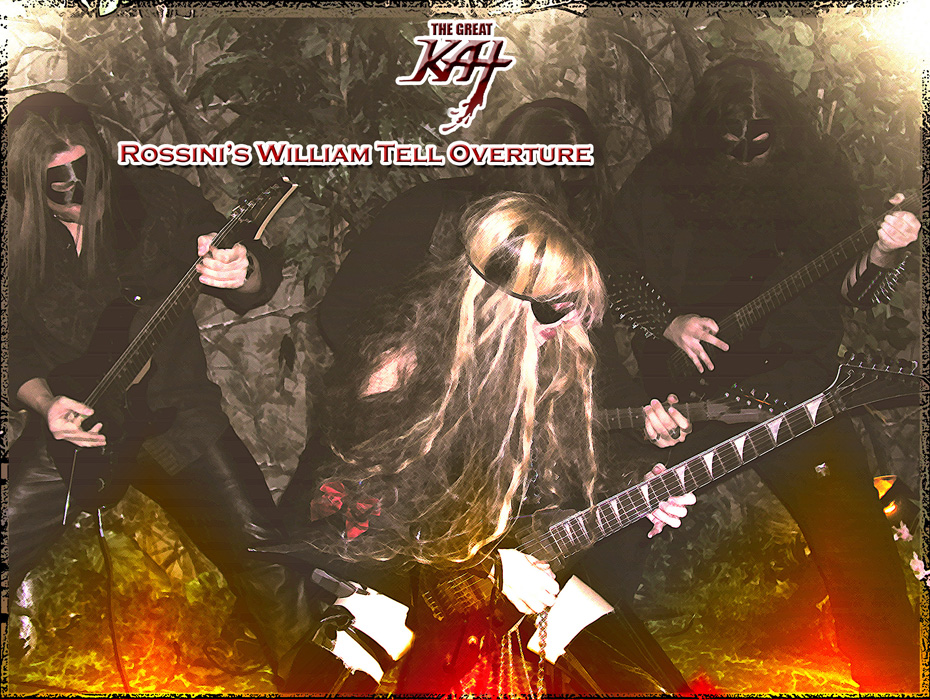 MUSIC VIDEO PHOTOS of THE GREAT KAT'S ROSSINI'S "WILLIAM TELL OVERTURE"!