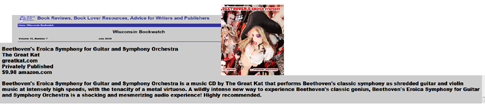 THE GREAT KAT'S BEETHOVEN'S EROICA SYMPHONY for GUITAR and SYMPHONY ORCHESTRA! RECORDING AND MUSIC VIDEO! CELEBRATE BEETHOVEN'S 250TH BIRTHDAY-DEC 16, 2020-with THE GREAT KAT REINCARNATION of BEETHOVEN! 