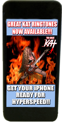 iTUNES PREMIERES THE GREAT KAT’S SHREDCLASSICAL RINGTONES – BRING BEETHOVEN, BACH, PAGANINI TO YOUR IPHONE!!