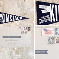 Pennant Flag Save The Dates