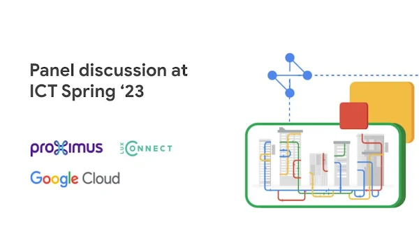 Thumbnail promosi untuk diskusi panel di ICT Spring '23