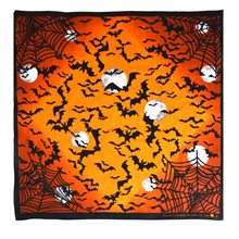 Picture of Bats & Spiderwebs Orange Bandana