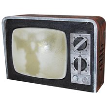 Picture of Broken Mini Television with Sound