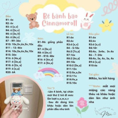 Chart móc bé bánh bao cinnamoroll