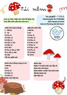 Chart móc túi nấm