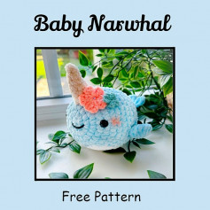 free crochet pattern baby narwhal