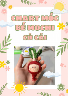 Chart móc bé mochi củ cải