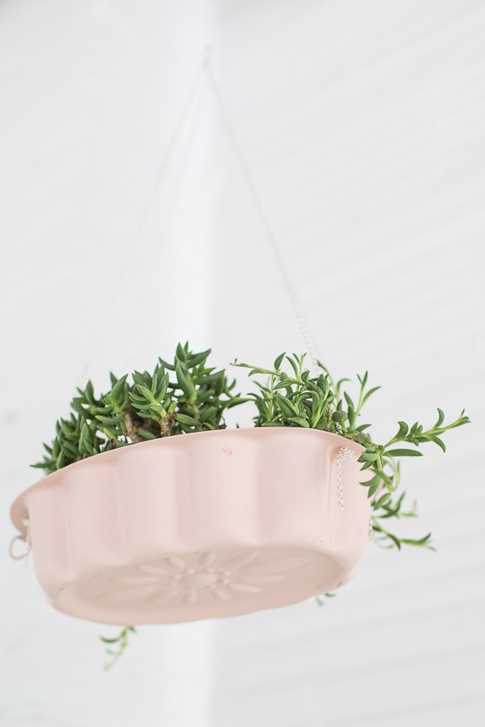 Hanging Bundt Cake Pan Planters