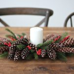 Pinecones and Berries Christmas Centerpiece