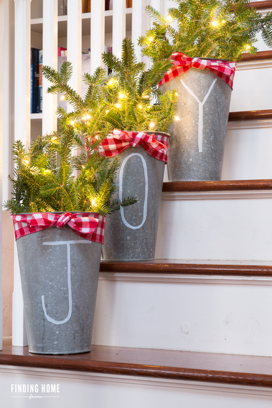 Chalk Pen Galvanized Buckets