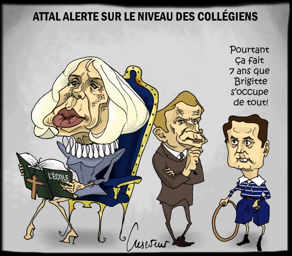 Attal inquiet sur le niveau des élèves.JPG