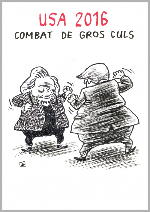 webzine,bd,zébra,fanzine,gratuit,bande-dessinée,caricature,lb,hillary clinton,donald trump,élections,politique,américaine,dessin,presse,satirique,editorial cartoon