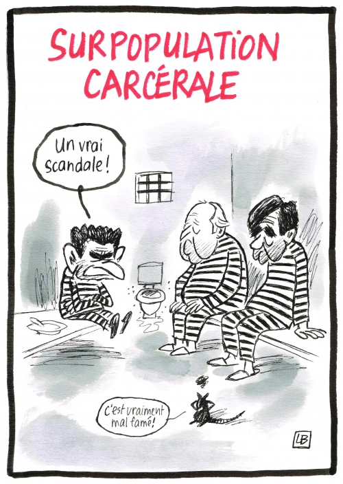 webzine,bd,zébra,gratuit,fanzine,bande-dessinée,caricature,prison,sarkozy,fillon,balladur,surpopulation carcérale,dessin,presse,satirique,editorial cartoon,énigmatique lb,siné-mensuel