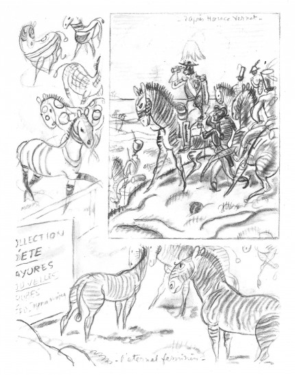 fanzine,zébra,bd,illustration,zoo,horace vernet,gus bofa,emmanuel pollaud-dulian,biographie,cornélius,mornay