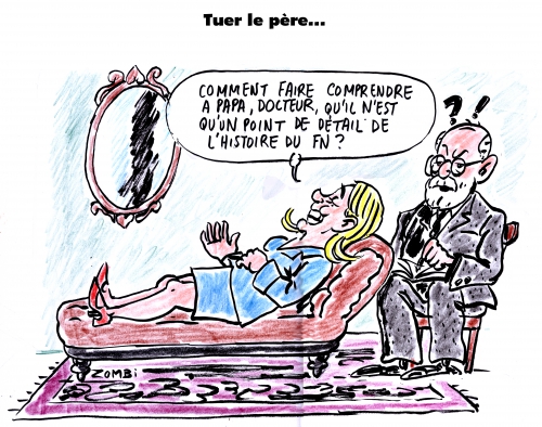 webzine,bd,gratuit,zébra,fanzine,bande-dessinée,caricature,satirique,marine le pen,père,freud,psychanalyse,dessin,presse,editorial cartoon,zombi