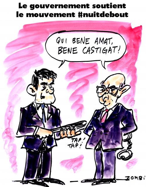 webzine,bd,zébra,fanzine,gratuit,bande-dessinée,caricature,manuel valls,bernard cazeneuve,#nuitdebout,répression,police,manifestation,dessin,presse,editorial cartoon,satirique,zombi