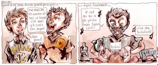  webzine,bd,zébra,fanzine,gratuit,bande-dessinée,strip,bébé,principe,couche,toubab,benoît,humour,gag,aquarelle