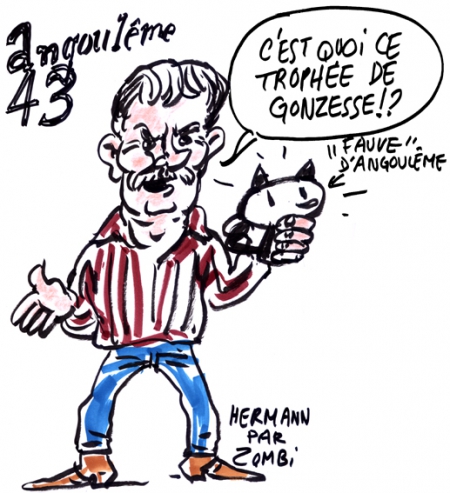 webzine,bd,zébra,gratuit,fanzine,bande-dessinée,actualité,janvier,2016,revue de presse,festival,angoulême,fauve,caricature,hermann,féministe,machisme,comanche,cow-boy,morris,france-culture,tristan garcia,mythologie,43e fibd,lucky-luke,quiz,stéphane beaujean,denis robert,mohicans,blog,blogueur,frédéric chambe,charlie,philippe val,cabu