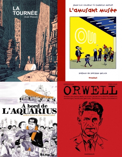 webzine,bd,zébra,gratuit,fanzine,bande-dessinée,actualité,revue,presse,hebdomadaire,décembre,2019,2020,franck riester,gilets jaunes,xavier bureau,burlingue,expo,paris,anthologie,andi watson,jean-luc coudray,isabelle merlet,aquarius,orwell