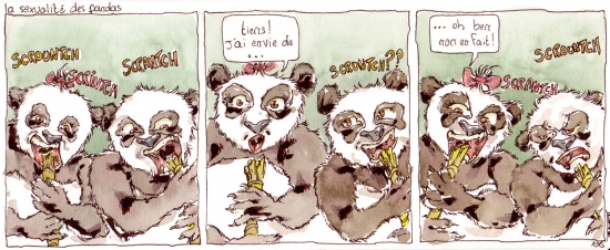  webzine,bd,zébra,fanzine,gratuit,bande-dessinée,strip,panda,sexualité,toubab,benoît,humour,gag,aquarelle