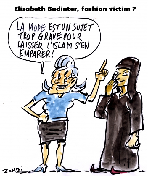 webzine,bd,zébra,gratuit,fanzine,bande-dessinée,caricature,élisabeth badinter,voile,tchador,féminisme,islam,mary shelley,dessin,presse,satirique,editorial cartoon,zombi