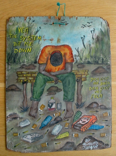 alimamy-jangue, yeah the system bit me down, 49x38cm, coll JC Millet.jpg